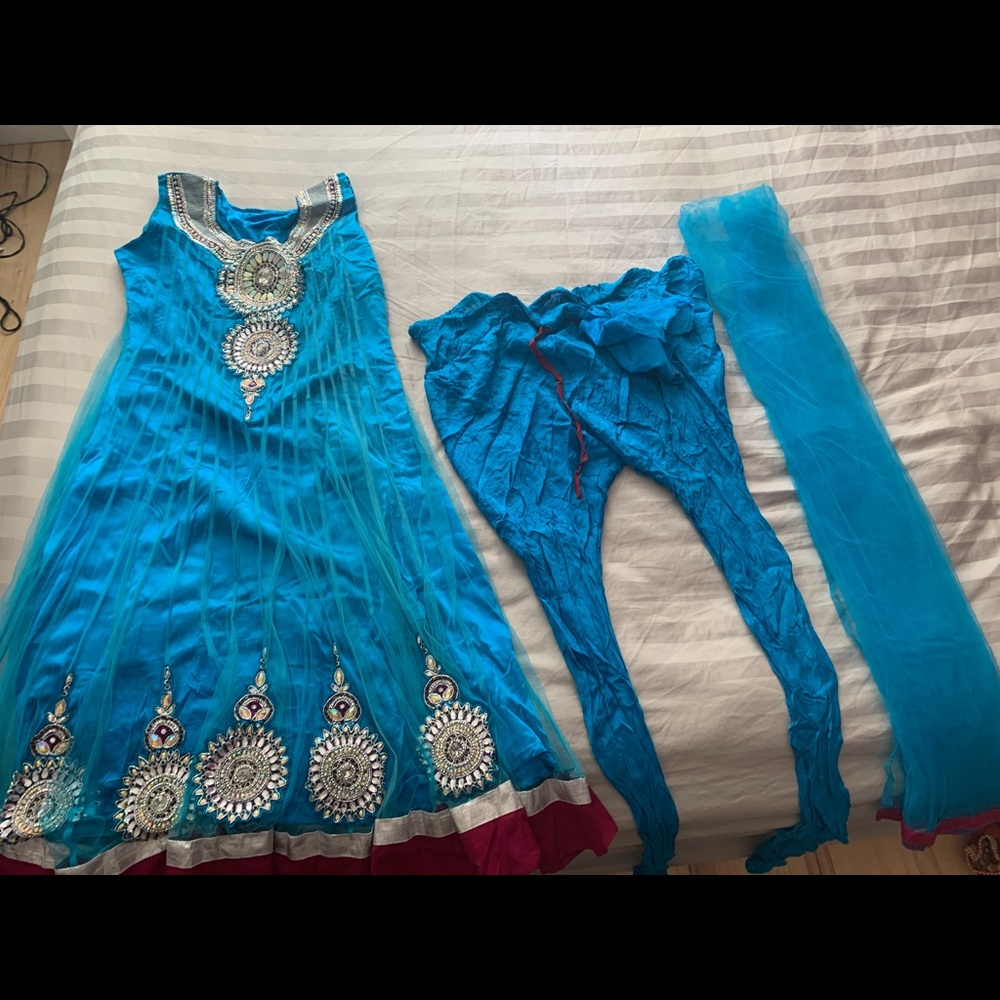 Anarkali with Pajami & Dupatta/Indian Formal dress
